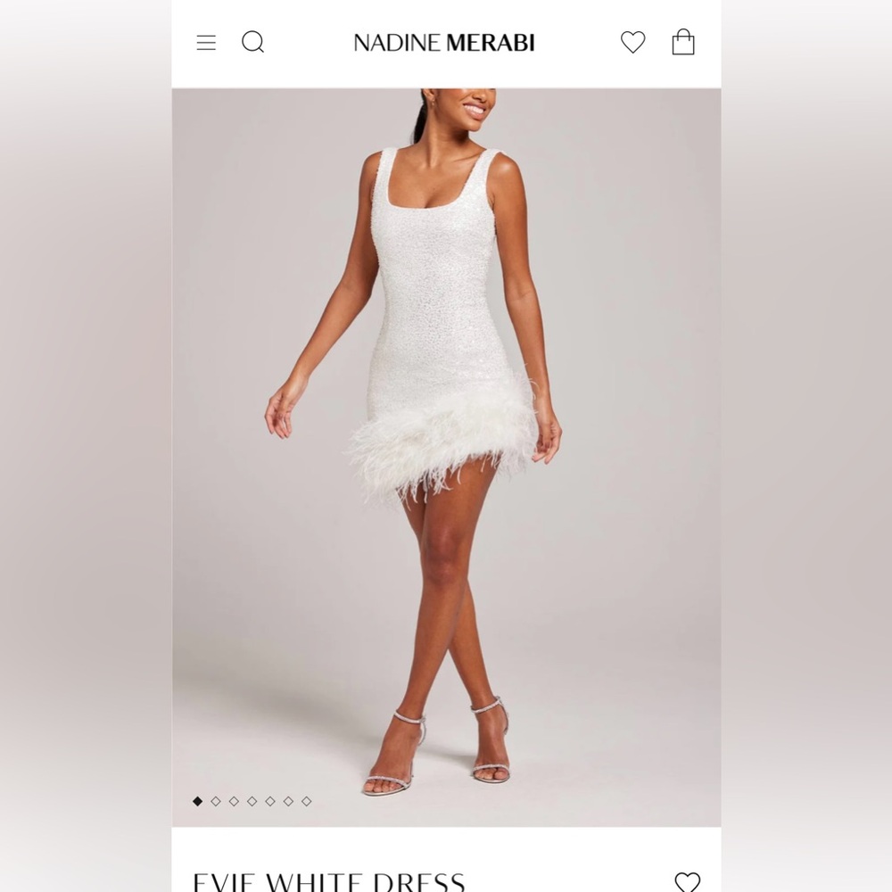 Nadine Merabi Evie White Dress